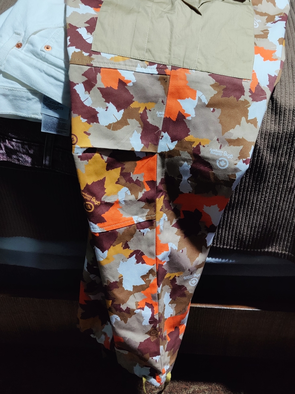 Lrg Men's Cargo Pants Brown Tan Orange Camo - Picture 4 of 8
